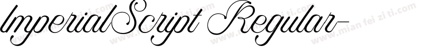 lmperialScript Regular字体转换